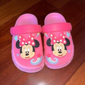 Disney Kids Pink Minnie Mouse Slippers